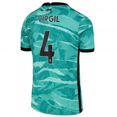 Fotbalový Dres Liverpool Virgil Van Dijk 4 Venkovní 2020/21